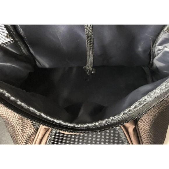 NEW Fuloon Small Brown Pet Backpack Vented Carrier with Adjustable Straps - Picture 8 of 8